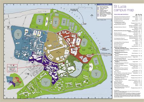 Uq St Lucia Map - Map Of The World