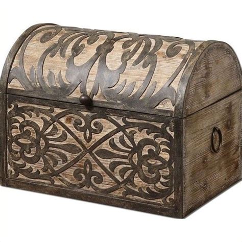 Uttermost Abelardo Rustic Wooden Box | Rustic wooden box, Rustic wood box, Decorative boxes
