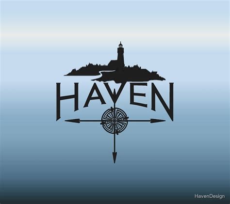 "Haven Blue Background Logo" by HavenDesign | Redbubble