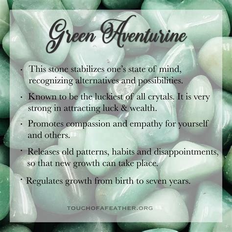 Green Aventurine Crystal Meaning | Green aventurine crystal, Aventurine ...