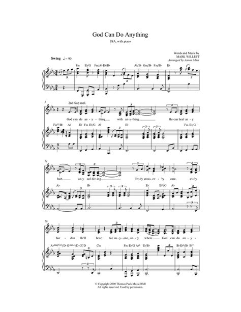 God Can Do Anything (Sheet Music) | Heartland Baptist Bookstore