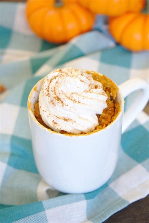 Pumpkin Spice Latte Mug Cake – Mildly Meandering