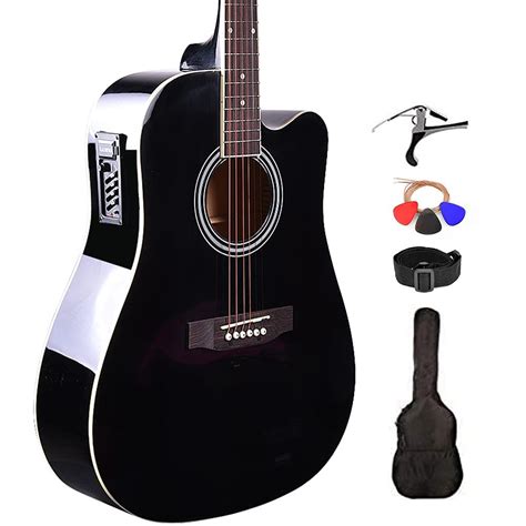 Acoustic/Electric Steel String Guitar Black | ubicaciondepersonas.cdmx.gob.mx