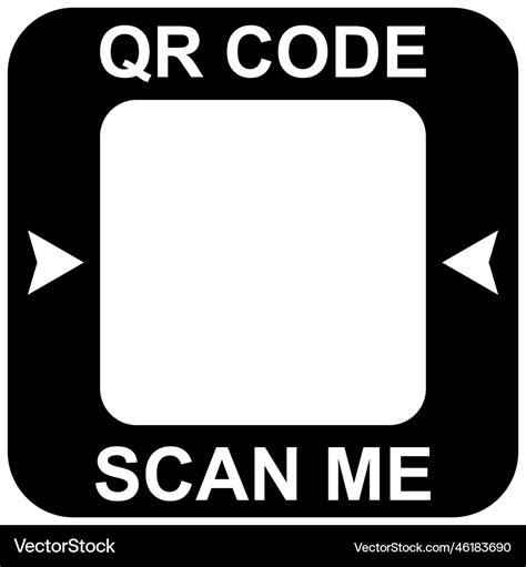 Scan me qr code arrow logo mockup scanner Vector Image