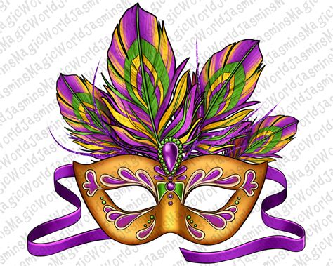 Mardi Gras Carnival Mask Png Sublimation Designmardi Gras - Etsy Australia