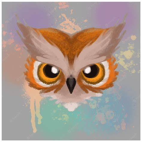 Premium Vector | Cartoon cute owl watercolor style isolated on white ...