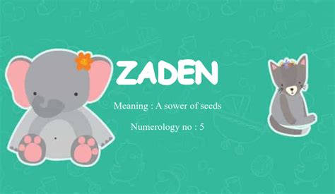 Zaden Name Meaning