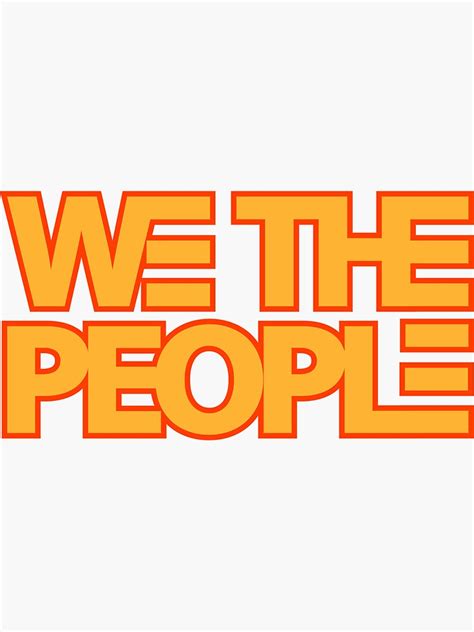 "We The People Logo " Sticker for Sale by NickChangWTP | Redbubble