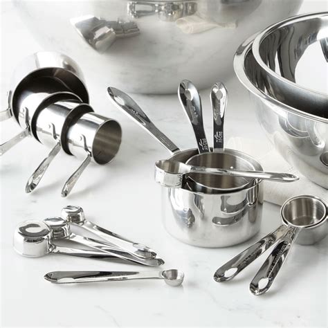 All-Clad Stainless-Steel Measuring Cups & Spoons | Williams Sonoma