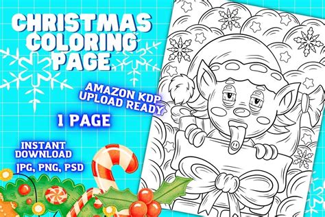 Christmas Coloring Page for Adults #21 Graphic by LineStore · Creative Fabrica