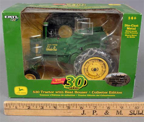 Sold at Auction: Tractor – John Deere 530 tractor with heat houser, 50th Anniversary 30 series ...