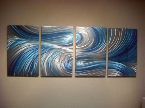 Modern Metal Wall Art For Living Room : Interlocking Circles Metal Wall ...