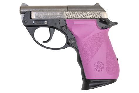 Taurus PT22 22LR Semi-Automatic Pistol with Stainless Slide and Raspberry Grips | Sportsman's ...