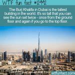 WTF Fun Fact 12992 - The Burj Khalifa Double Sunset