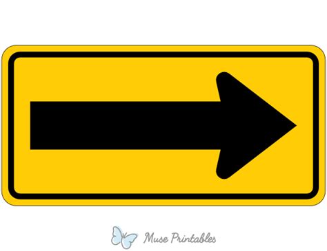 Printable Right Arrow Sign