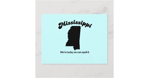 Mississippi Motto - Spell it Postcard | Zazzle