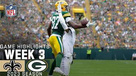 New Orleans Saints vs. Green Bay Packers Game Highlights | NFL 2023 ...