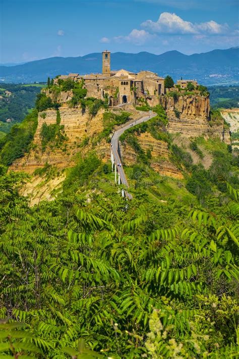 Civita Di Bagnoregio, Italy - Panoramic View of Historic Town of Civita ...