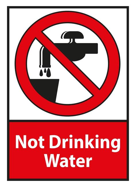 Not Drinking Water Symbol Sign 1214891 Vector Art at Vecteezy