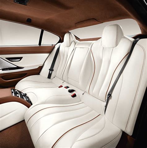 The new BMW 6 Series Gran Coupe, Interior: BMW Individual full-leather trim Opal White with ...