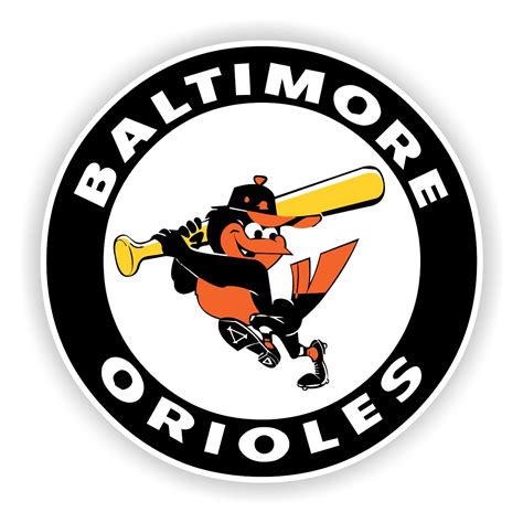 Baltimore Orioles Mascot Round Precision Cut Decal / Sticker