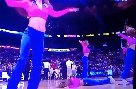 Cheerleader twin rushed to hospital from Atlanta Hawks game after ...