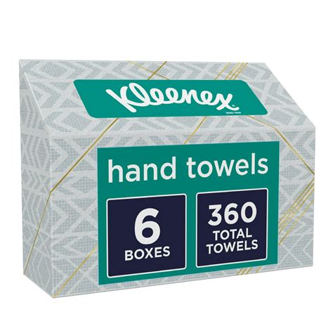 Kleenex Hand Towels, Disposable Paper Towels, 60 Towels per Box, 6 Pack - Walmart.com - Walmart.com