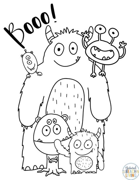 Free Monster Printables for Kids - Natural Beach Living