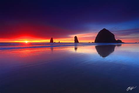 B104 Sunset Haystack Rock, Cannon Beach, Oregon | Randall J Hodges Photography