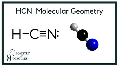 HCN Molecular Geometry,Bond Angles & Electron Geometry(Hydrogen Cyanide) in 2021 | Molecular ...