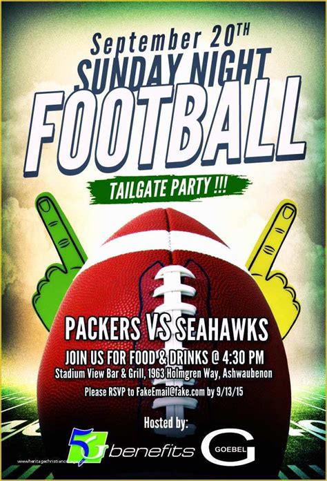 39 Free Tailgate Party Flyer Template | Heritagechristiancollege