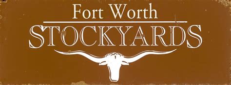 Fort Worth Stockyards Metal Sign | White Buffalo Sign Company