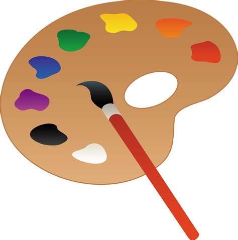 Artists palette clipart - Clipground