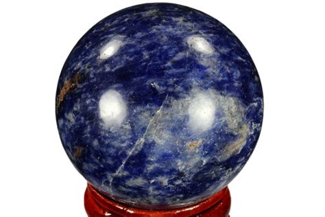 1.6" Polished Sodalite Sphere - Africa For Sale (#116147) - FossilEra.com