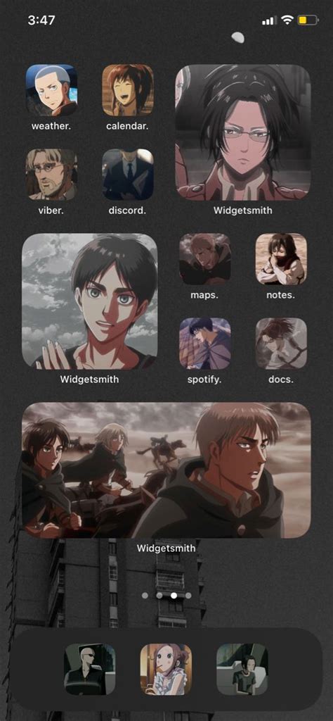 ios14 anime | Iphone home screen layout, Iphone screen, Iphone design