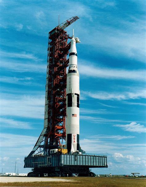 Apollo 14 Saturn V during rollout. 9 November 1970. Apollo Space Program, Nasa Space Program ...