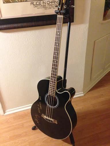 Charitybuzz | Ibanez AEB5E Acoustic-Electric Bass Black Signed by Mike ...