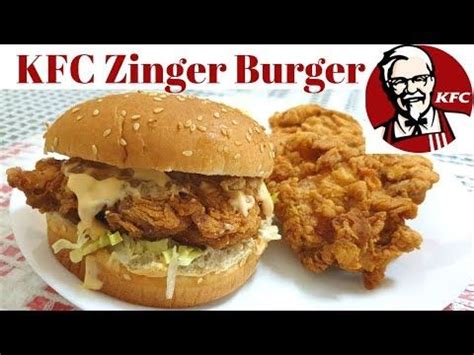 KFC Style Zinger Burger Recipe - Perfect KFC Copycat Recipe - Burger ...