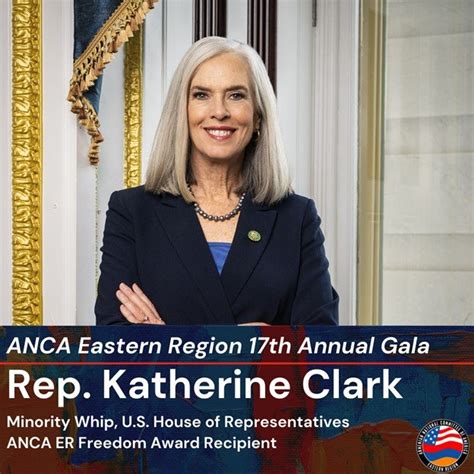 U.S. House Minority Whip Katherine Clark to receive ANCA Eastern Region Freedom Award at Gala