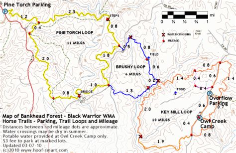 Bankhead National Forest Trail Map - Cordey Celestyna