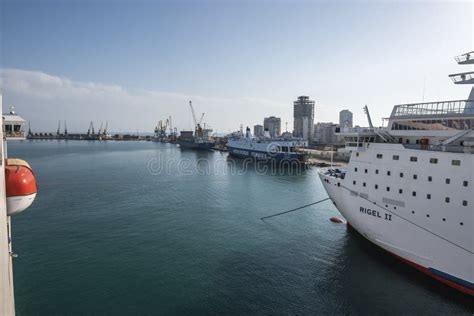 Passenger Ship Docked at Durres Port Editorial Photo - Image of custom, export: 157303446