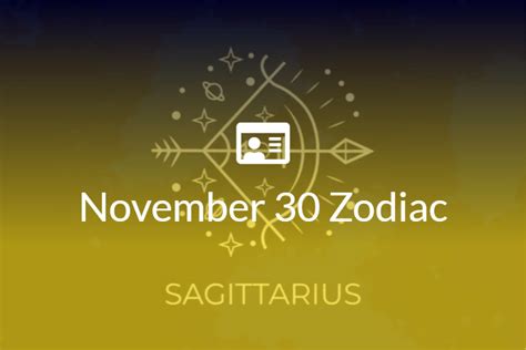 November 30 Zodiac Sign Full Horoscope And Personality