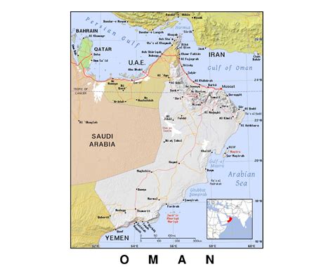 Maps of Oman | Collection of maps of Oman | Asia | Mapsland | Maps of ...