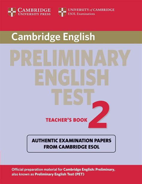 Cambridge Preliminary English Test 2 Teacher's Book : Examination ...