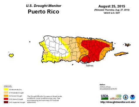 Drought Conditions in Puerto Rico, August 2015 | U.S. Climate ...