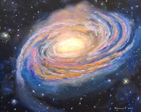 Milkyway Galaxy Painting by Eleanor Pauling | Saatchi Art | Galaxy painting, Cosmos art, Galaxy ...