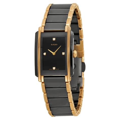 Rado - Rado Integral Jubile Ceramic Black Dial Watch R20612712 ...