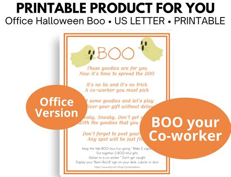 You've Been Booed Halloween Boo Game for Work office - Etsy | You've been booed, Halloween boo ...