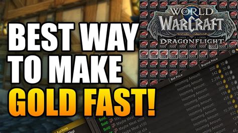 Best Way to Make Gold Fast in World of Warcraft! WoW Gold Making - YouTube