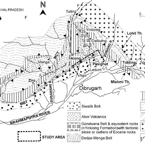 a Drainage map around the Pasighat area. b Drainage map around the... | Download Scientific Diagram